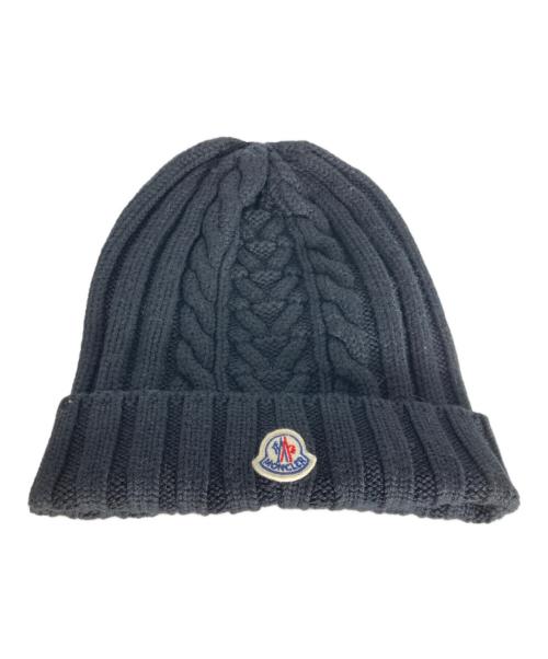 MONCLER（モンクレール）MONCLER (モンクレール) ニット帽 ブラックの古着・服飾アイテム