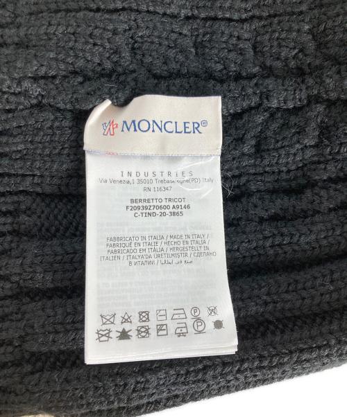 MONCLER（モンクレール）MONCLER (モンクレール) ニット帽 ブラックの古着・服飾アイテム