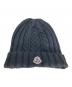 中古・古着 MONCLER (モンクレール) ニット帽 ブラック：18000円