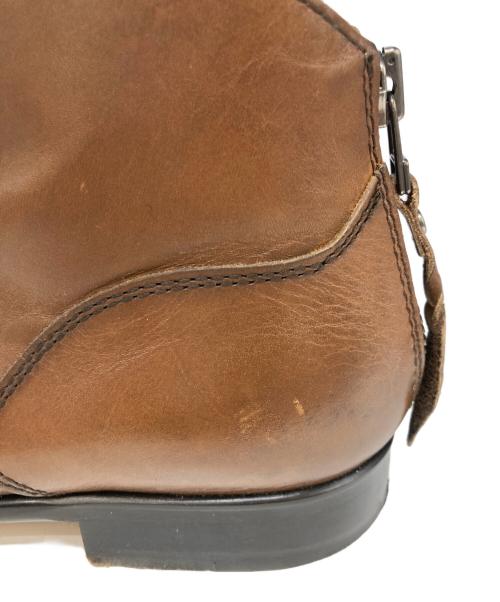 PADRONE（パドローネ）PADRONE (パドローネ) バックジップチャッカブーツ ブラウン サイズ:41の古着・服飾アイテム