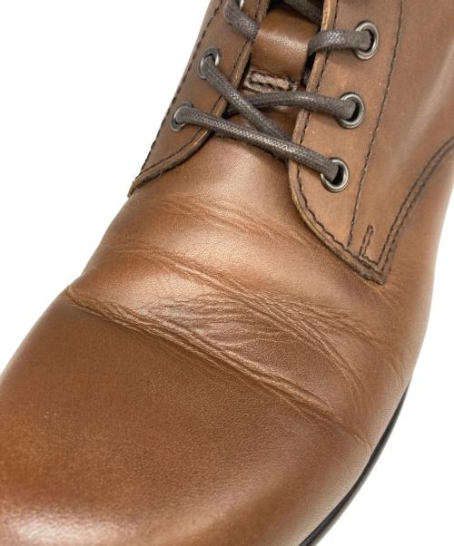 PADRONE（パドローネ）PADRONE (パドローネ) バックジップチャッカブーツ ブラウン サイズ:41の古着・服飾アイテム