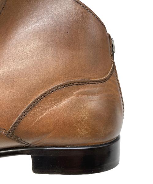 PADRONE（パドローネ）PADRONE (パドローネ) バックジップチャッカブーツ ブラウン サイズ:41の古着・服飾アイテム