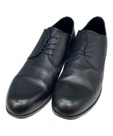 PADRONE（パドローネ）の古着「ダービープレーントゥシューズ」｜ブラック