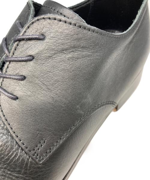 PADRONE（パドローネ）PADRONE (パドローネ) ダービープレーントゥシューズ ブラック サイズ:41の古着・服飾アイテム