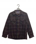 PENDLETONペンドルトン）の古着「ヴィンテージウール ボードシャツ」｜ブラウン×レッド