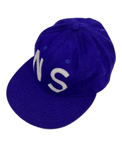 EBBETS FIELD FLANNELS（エベッツフィールドフランネルズ）EBBETS FIELD FLANNELS (エベッツフィールドフランネルズ) フランネルキャップ ブルー サイズ:7 5/8の古着・服飾アイテム