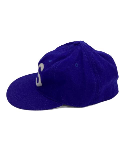 EBBETS FIELD FLANNELS（エベッツフィールドフランネルズ）EBBETS FIELD FLANNELS (エベッツフィールドフランネルズ) フランネルキャップ ブルー サイズ:7 5/8の古着・服飾アイテム