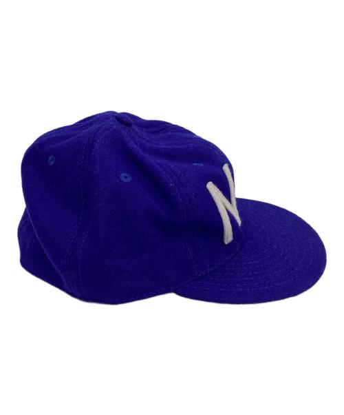 EBBETS FIELD FLANNELS（エベッツフィールドフランネルズ）EBBETS FIELD FLANNELS (エベッツフィールドフランネルズ) フランネルキャップ ブルー サイズ:7 5/8の古着・服飾アイテム