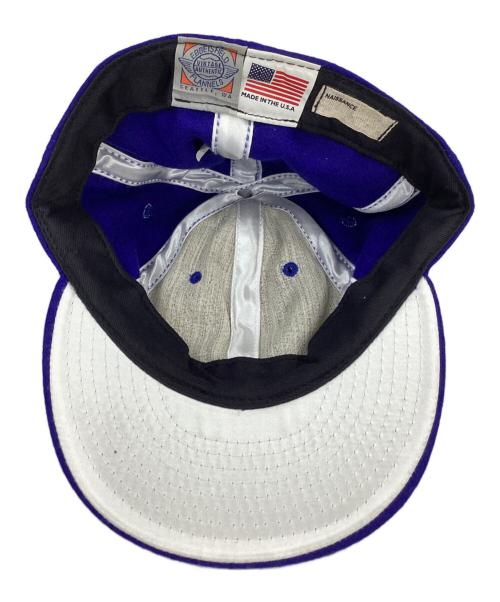 EBBETS FIELD FLANNELS（エベッツフィールドフランネルズ）EBBETS FIELD FLANNELS (エベッツフィールドフランネルズ) フランネルキャップ ブルー サイズ:7 5/8の古着・服飾アイテム