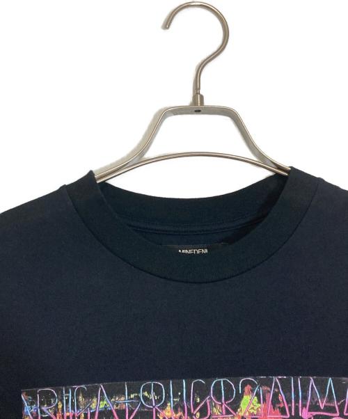 MINEDENIM（マインデニム）MINEDENIM (マインデニム) プリントTシャツ ブラック サイズ:Ｍの古着・服飾アイテム
