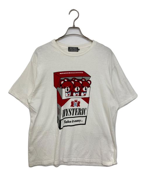 Hysteric Glamour（ヒステリックグラマー）Hysteric Glamour (ヒステリックグラマー) ヒスベアプリントTシャツ ホワイト サイズ:XLの古着・服飾アイテム
