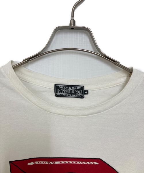 Hysteric Glamour（ヒステリックグラマー）Hysteric Glamour (ヒステリックグラマー) ヒスベアプリントTシャツ ホワイト サイズ:XLの古着・服飾アイテム