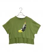 UNDERCOVERアンダーカバー）の古着「プリントTシャツ」｜グリーン