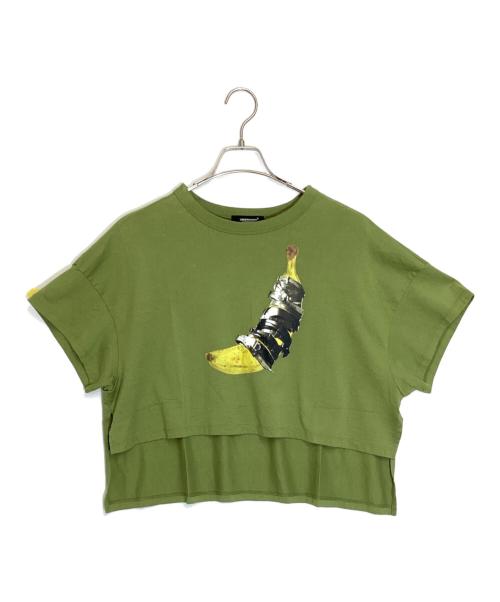 UNDERCOVER（アンダーカバー）UNDERCOVER (アンダーカバー) プリントTシャツ グリーン サイズ:1の古着・服飾アイテム