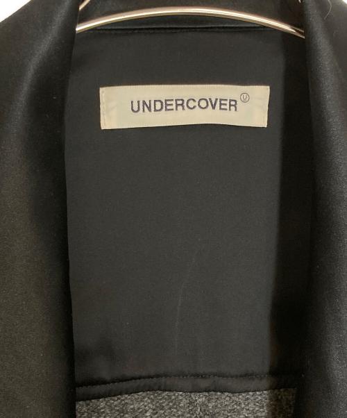 UNDERCOVER（アンダーカバー）UNDERCOVER (アンダーカバー) ヘチマカラーサテン切替フォーマルニットJKT グレー×ブラック サイズ:1の古着・服飾アイテム
