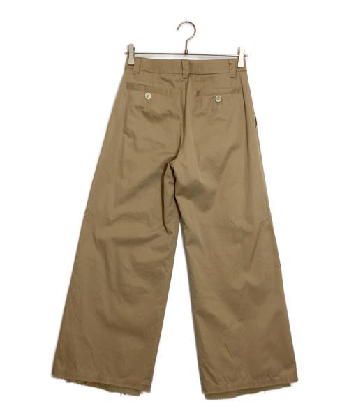 UNDERCOVER（アンダーカバー）UNDERCOVER (アンダーカバー) Chino Cloth Front opening Solid Double Pant ベージュ サイズ:1の古着・服飾アイテム
