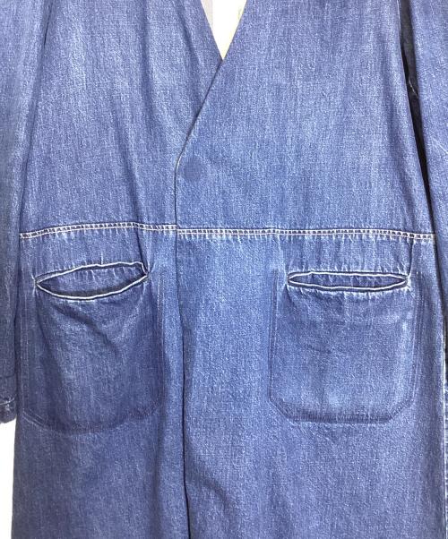 JohnUNDERCOVER（ジョンアンダーカバー）JohnUNDERCOVER (ジョンアンダーカバー) カットオフ インディゴデニムコート インディゴ サイズ:不明の古着・服飾アイテム