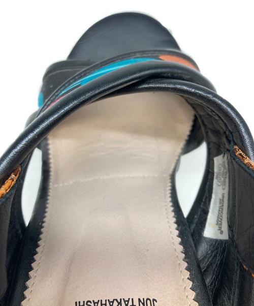 UNDERCOVER（アンダーカバー）UNDERCOVER (アンダーカバー) 厚底ストラップサンダル ブラック×マルチカラー サイズ:XXSの古着・服飾アイテム