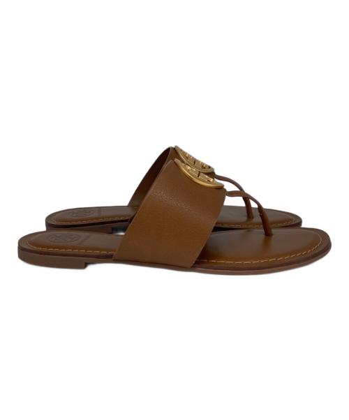 TORY BURCH（トリーバーチ）TORY BURCH (トリーバーチ) BENTON BAND FLAT SANDAL ブラウン サイズ:25の古着・服飾アイテム
