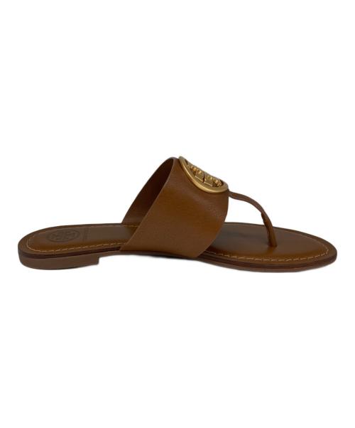 TORY BURCH（トリーバーチ）TORY BURCH (トリーバーチ) BENTON BAND FLAT SANDAL ブラウン サイズ:25の古着・服飾アイテム