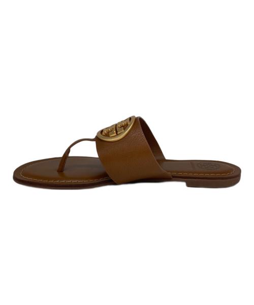 TORY BURCH（トリーバーチ）TORY BURCH (トリーバーチ) BENTON BAND FLAT SANDAL ブラウン サイズ:25の古着・服飾アイテム