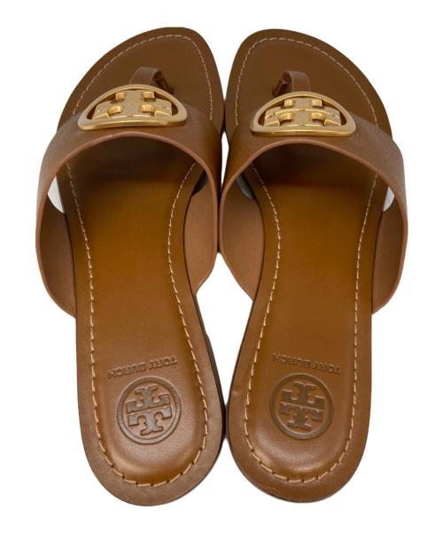 TORY BURCH（トリーバーチ）TORY BURCH (トリーバーチ) BENTON BAND FLAT SANDAL ブラウン サイズ:25の古着・服飾アイテム