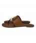 TORY BURCH (トリーバーチ) BENTON BAND FLAT SANDAL ブラウン サイズ:25：9000円