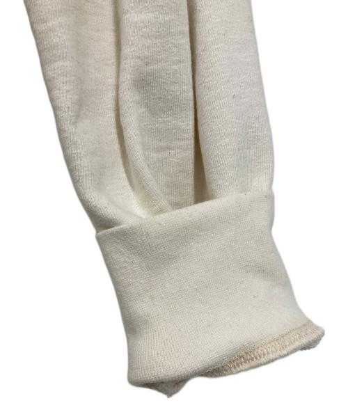 WOOD WOOD（ウッド ウッド）WOOD WOOD (ウッド ウッド) エンブロイダリークルーネックスウェット ホワイト サイズ:Ｌの古着・服飾アイテム