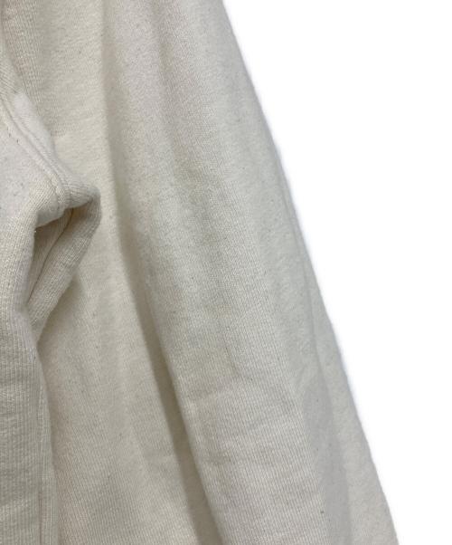 WOOD WOOD（ウッド ウッド）WOOD WOOD (ウッド ウッド) エンブロイダリークルーネックスウェット ホワイト サイズ:Ｌの古着・服飾アイテム