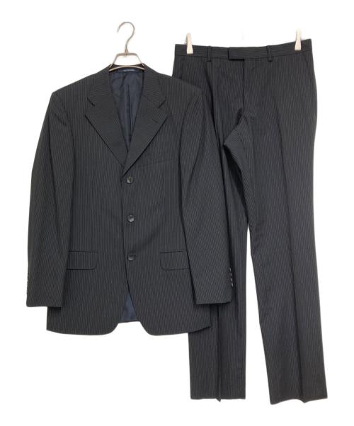 GUCCI（グッチ）GUCCI (グッチ) 3B ストライプセットアップスーツ ネイビー サイズ:46の古着・服飾アイテム