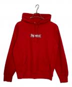 SUPREMEシュプリーム）の古着「Bandana Box Logo Hooded Sweatshirt」｜レッド