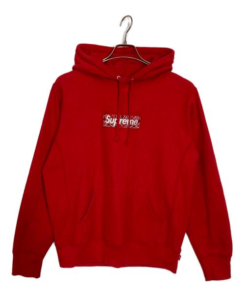 SUPREME（シュプリーム）Supreme (シュプリーム) Bandana Box Logo Hooded Sweatshirt レッド サイズ:Sの古着・服飾アイテム