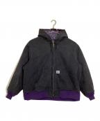 Needlesニードルズ）の古着「Zipped Work Hoody」｜ブラック×パープル