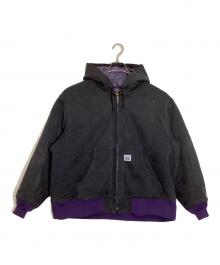 Needles（ニードルズ）の古着「Zipped Work Hoody」｜ブラック×パープル