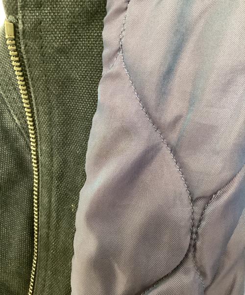 Needles（ニードルズ）Needles (ニードルズ) Zipped Work Hoody ブラック×パープル サイズ:Mの古着・服飾アイテム