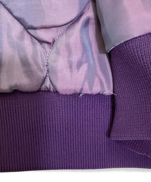 Needles（ニードルズ）Needles (ニードルズ) Zipped Work Hoody ブラック×パープル サイズ:Mの古着・服飾アイテム