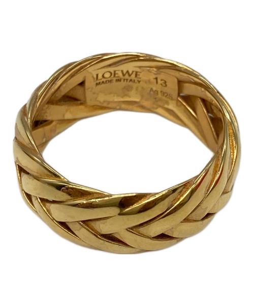 LOEWE（ロエベ）LOEWE (ロエベ) ブレイデッド リング ゴールド サイズ:１３号の古着・服飾アイテム