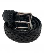 J&M DAVIDSONジェイ＆エム デヴィッドソン）の古着「編み込みレザーベルト」｜ブラック