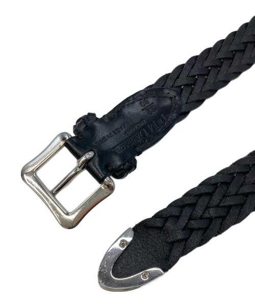 J&M DAVIDSON（ジェイ＆エム デヴィッドソン）J&M DAVIDSON (ジェイ＆エム デヴィッドソン) 編み込みレザーベルト ブラック サイズ:32/80の古着・服飾アイテム