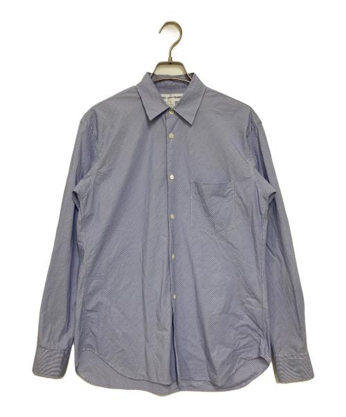 COMME des GARCONS SHIRT（コムデギャルソンシャツ）COMME des GARCONS SHIRT (コムデギャルソンシャツ) ストライプシャツ ブルー サイズ:XSの古着・服飾アイテム