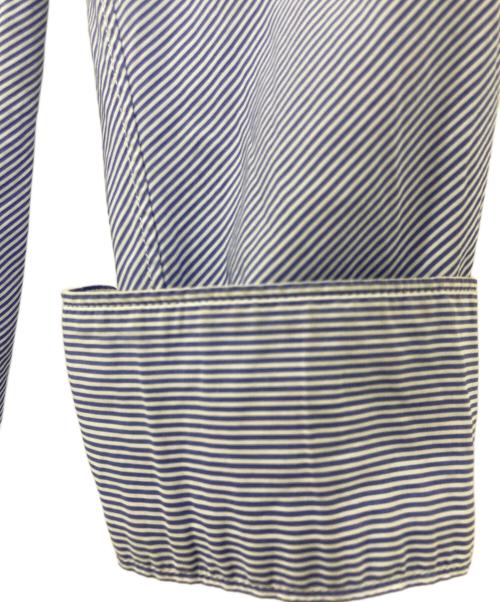 COMME des GARCONS SHIRT（コムデギャルソンシャツ）COMME des GARCONS SHIRT (コムデギャルソンシャツ) ストライプシャツ ブルー サイズ:XSの古着・服飾アイテム