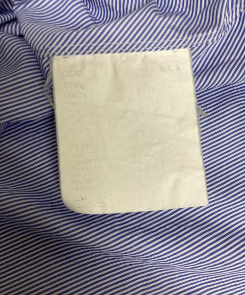 COMME des GARCONS SHIRT（コムデギャルソンシャツ）COMME des GARCONS SHIRT (コムデギャルソンシャツ) ストライプシャツ ブルー サイズ:XSの古着・服飾アイテム