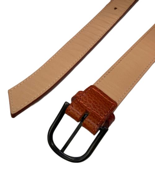 TIGHTBOOTH PRODUCTION（タイトブースプロダクション）TIGHTBOOTH PRODUCTION (タイトブースプロダクション) LEATHER LOGO BELT ブラウン サイズ:-の古着・服飾アイテム