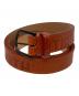 TIGHTBOOTH PRODUCTION（タイトブースプロダクション）の古着「LEATHER LOGO BELT」｜ブラウン
