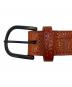 中古・古着 TIGHTBOOTH PRODUCTION (タイトブースプロダクション) LEATHER LOGO BELT ブラウン サイズ:-：12000円