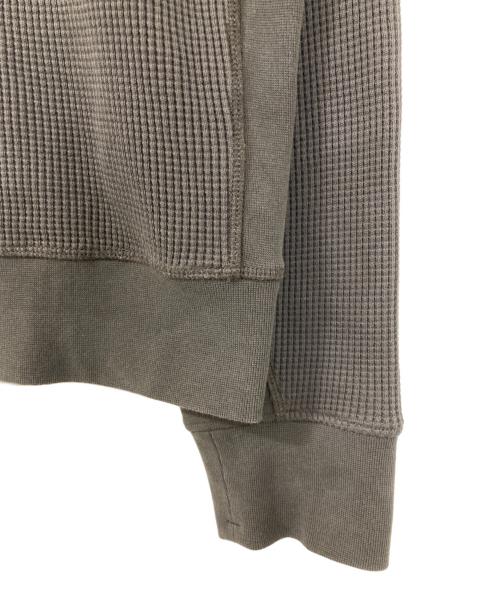 STONE ISLAND（ストーンアイランド）STONE ISLAND (ストーンアイランド) ORGANIC COTTON WAFFLE FLEECE グレー サイズ:Mの古着・服飾アイテム