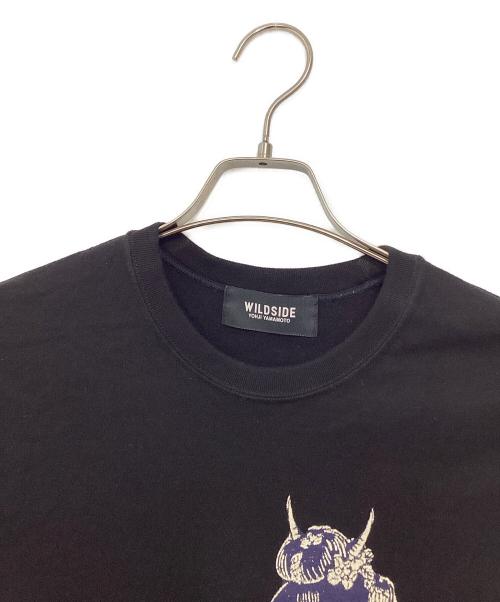 WILDSIDE YOHJI YAMAMOTO（ワイルドサイド ヨウジ ヤマモト）WILDSIDE YOHJI YAMAMOTO (ワイルドサイド ヨウジ ヤマモト) MAIKO - T-SHIRT ブラック サイズ:3の古着・服飾アイテム
