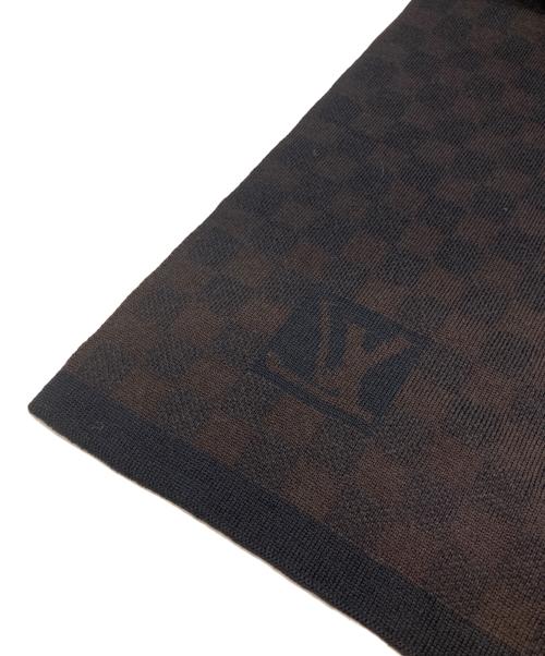 LOUIS VUITTON（ルイ ヴィトン）LOUIS VUITTON (ルイ ヴィトン) ダミエ グラフィット エシャルプ プティ マフラー ブラウンの古着・服飾アイテム