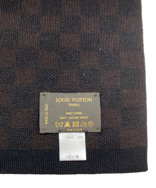 LOUIS VUITTON（ルイ ヴィトン）LOUIS VUITTON (ルイ ヴィトン) ダミエ グラフィット エシャルプ プティ マフラー ブラウンの古着・服飾アイテム