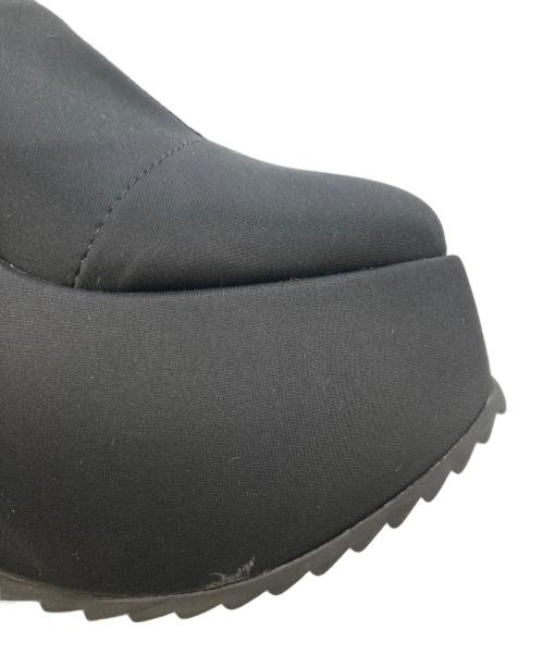 YELLO（イエロ）YELLO (イエロ) TOKYO BLACK PLATFORM SHORT BOOTS ブラック サイズ:₋の古着・服飾アイテム